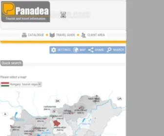 Panadea.com(International tourist information and advertising service) Screenshot