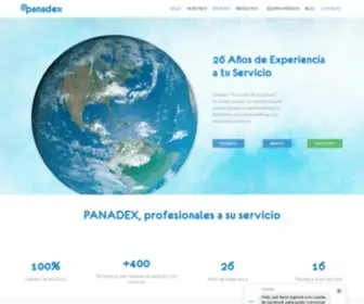 Panadex.com(Líder en audífonos medicados para las personas con problemas de audición) Screenshot