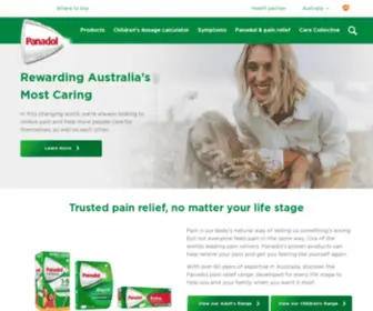 Panadol.com.au(Paracetamol Based Pain Management & Relief) Screenshot