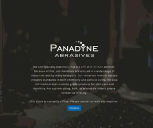 Panadyneabrasives.com(Panadyne Abrasives) Screenshot