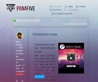 Panafive.fr(Mon compte) Screenshot