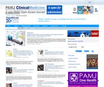 Panafrican-Med-Journal.com(The mission of the PAMJ) Screenshot