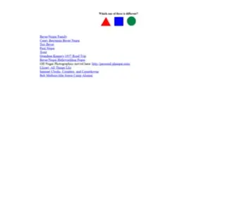 Panaga.com(Tori Beyer/Paul Nagai Home Pages) Screenshot