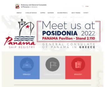 Panamaconsulate.gr(Embassy and General Consulate of Panama in Greece) Screenshot