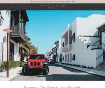 PanamacitybeachJeeprentals.com(Panama City Beach Jeep Rentals) Screenshot