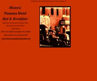 Panamahotelseattle.com(HISTORIC PANAMA HOTEL TEA) Screenshot