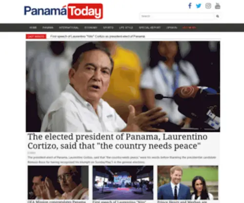 Panamatoday.com(Discover Panama Today) Screenshot