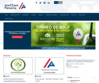 Panamcham.com(American Chamber of Commerce Panama) Screenshot