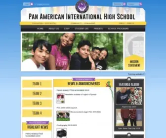 Panamericanihs.org(Pan American International High School) Screenshot