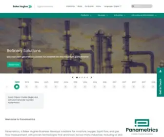 Panametrics.com(Baker Hughes Digital Solutions) Screenshot