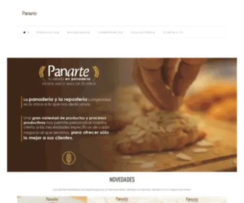 Panarte.mx(Productos congelados de panadería y pastelería) Screenshot
