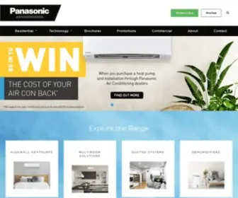 Panasonicaircon.co.nz(Panasonic) Screenshot