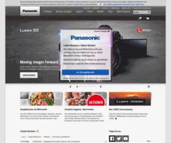 Panasonic.de(Entdecken Sie innovative Produkte von Panasonic aus der Unterhaltungs) Screenshot