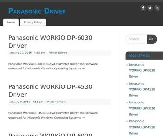 PanasoniCDriver.com(Panasonic Driver Downloads) Screenshot
