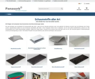 Panasorb.eu(The Foam Company) Screenshot
