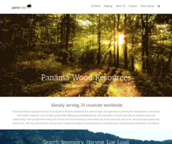 Panatrees.com(Tropical hardwood timber from South America) Screenshot