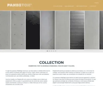 Panbeton.fr(Lightweight concrete wall cladding) Screenshot