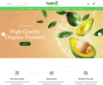 Panbroorganics.com(Delivering Fresh and Organic Groceries right at your doorstep) Screenshot