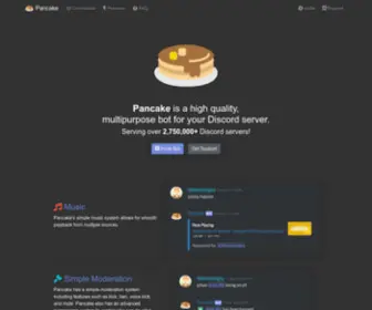 Pancake.gg(High-quality multi-purpose Discord music bot) Screenshot