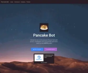Pancakebot.org(High-quality multi-purpose Discord music bot) Screenshot