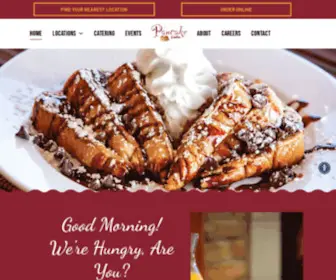 Pancakecafe.com(Locally sourced ingredients. pancake café) Screenshot