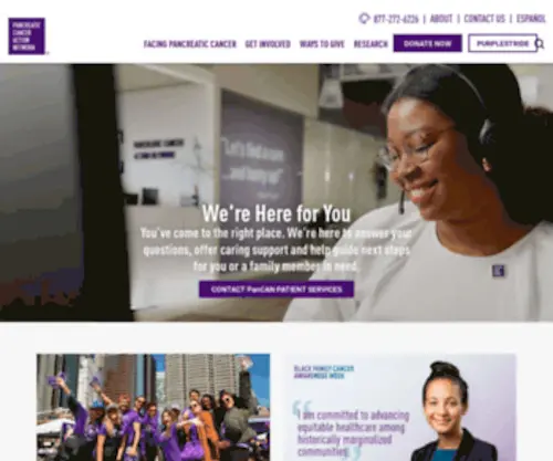 Pancan.com(Research, Patient Support, Resources) Screenshot