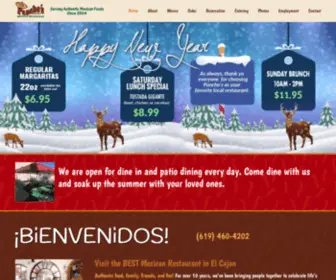 Panchosatelcajon.com(Pancho's Mexican Restaurant) Screenshot