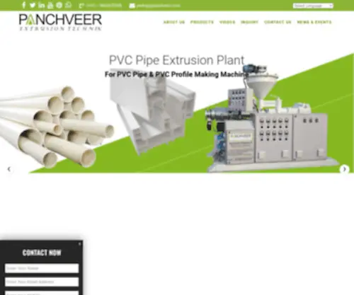 Panchveer.com(PVC Pipe Machine Price) Screenshot
