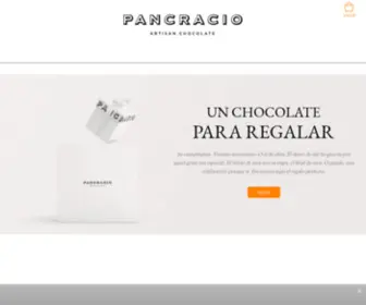 Pancracio.com(Chocolate artesano) Screenshot