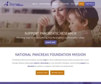 Pancreasfoundation.org(The National Pancreas Foundation) Screenshot