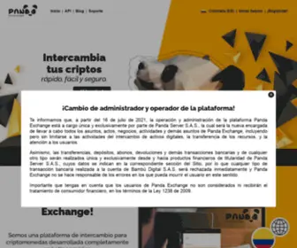 Panda.exchange(A platform) Screenshot