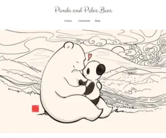 Pandaandpolarbear.com(A comic dedicated to love and all that it brings) Screenshot