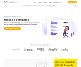 Pandacommerce.net(Create an omnichannel Webshop) Screenshot