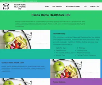 Pandahomehealthcare.com(Panda Home Healthcare INC) Screenshot