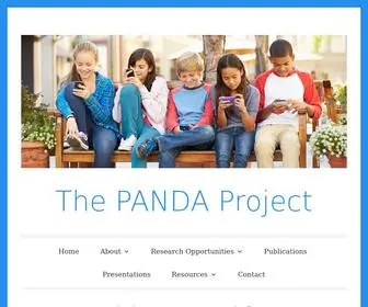 Pandaresearchproject.org(The PANDA Project) Screenshot