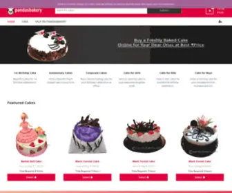 Pandasbakery.com(Online Cake Delivery) Screenshot