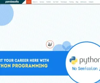 Pandasofts.com(Web Design and Development in India) Screenshot