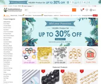 Pandawhole.com(Online Bulk Beading Supplies from China Factory) Screenshot