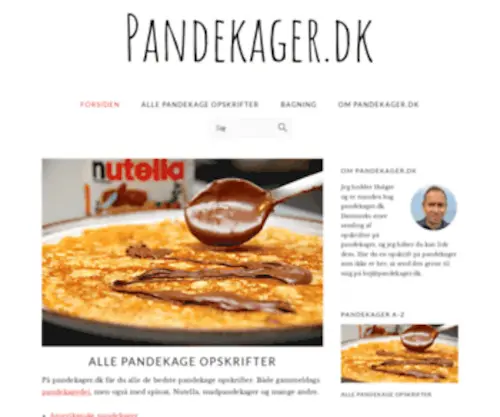 Pandekager.dk(Alle) Screenshot