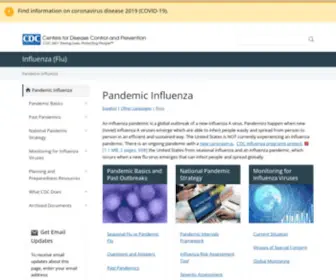 PandemicFlu.gov(Pandemic Influenza (Flu)) Screenshot