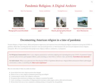 Pandemicreligion.org(Pandemicreligion) Screenshot