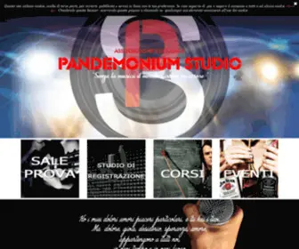 Pandemoniumstudio.com(Pagina di ingresso) Screenshot