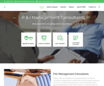 Pandiconsultants.com(P & I Management Consultants are pioneers in the fileld of recruitment consulting services in Ludhiana) Screenshot