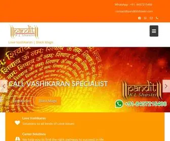 Panditklshastri.com(Best Love Vashikaran Specialist in India) Screenshot