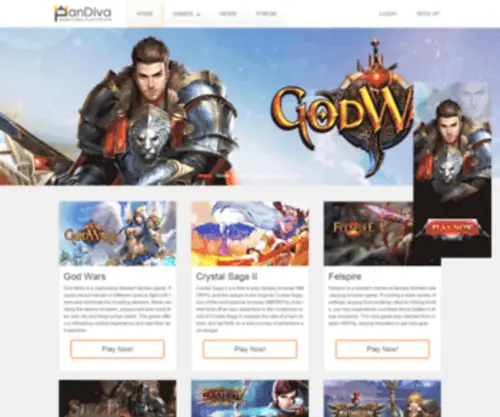 Pandiva.com(Play Free Online Games) Screenshot