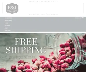 PandjTrading.com(P&J Trading Premium Fragrance Oils) Screenshot