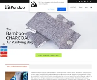 Pandoopack.com(Pandoo is home of the Bamboo Charcoal Air Purifying Bag) Screenshot