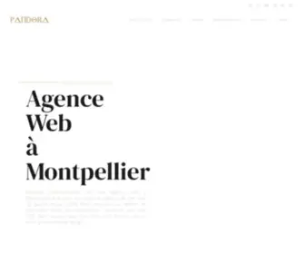 Pandora-Communication.fr(Agence web à Montpellier) Screenshot