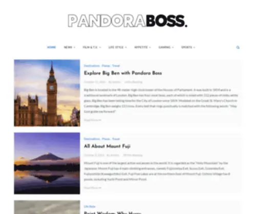 Pandoraboss.com(Pandoraboss) Screenshot