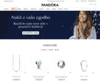 Pandorashop.si(Uradna spletna trgovina originalnega nakita PANDORA) Screenshot